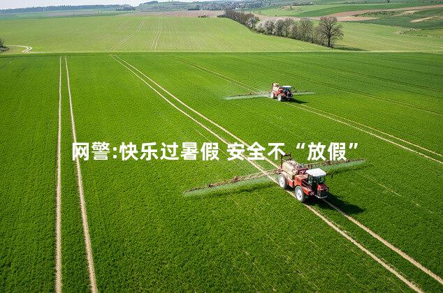 网警:快乐过暑假 安全不“放假”